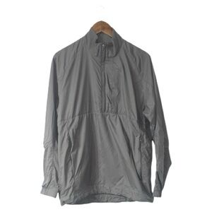 Nike Golf Clima-Fit Grey Lightweight Spring Fall Jacket  Quarter-Zip Size Medium